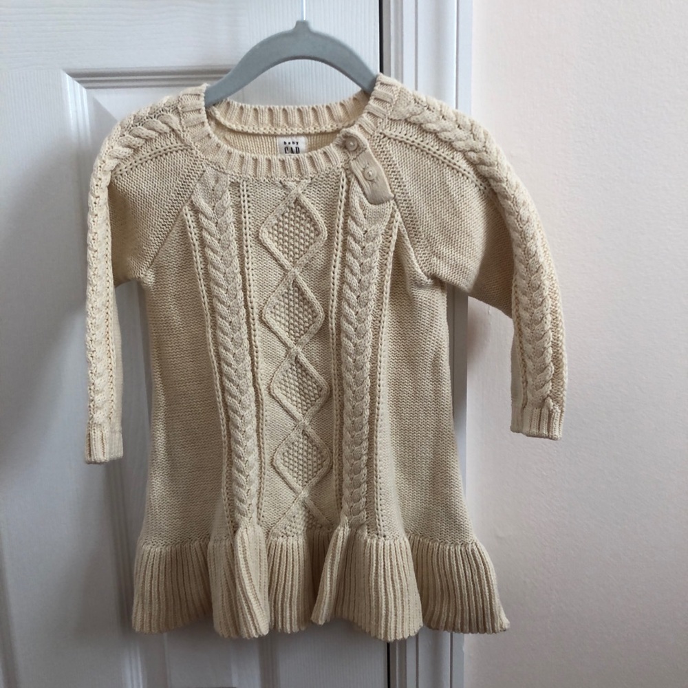 Gap cable knit sweater dress for baby/toddler